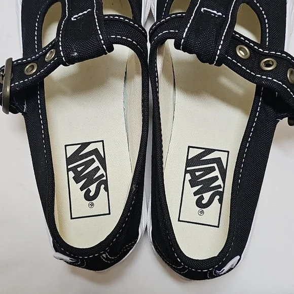 Vans Style 93 Mary Janes Black Canvas - Picture 7 of 10